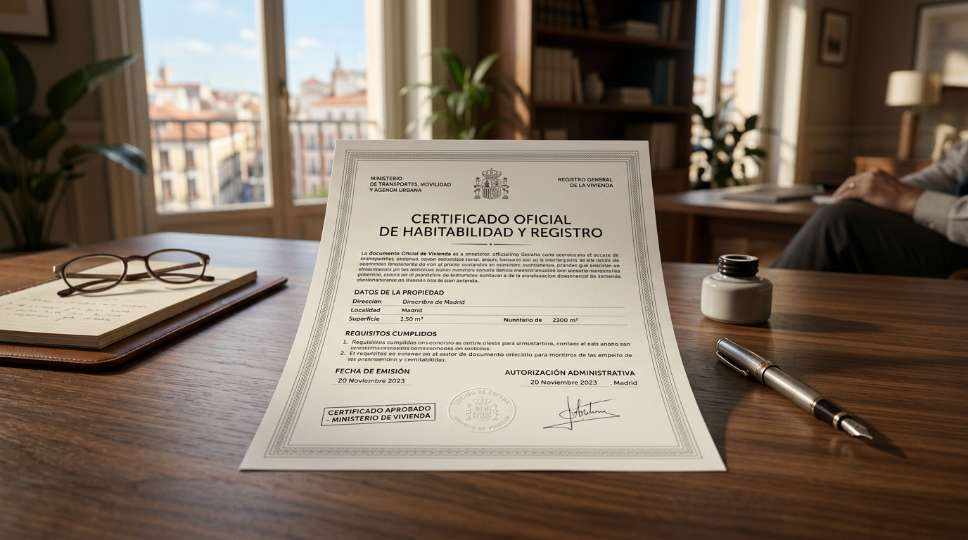 Certificado de calificación de vivienda protegida