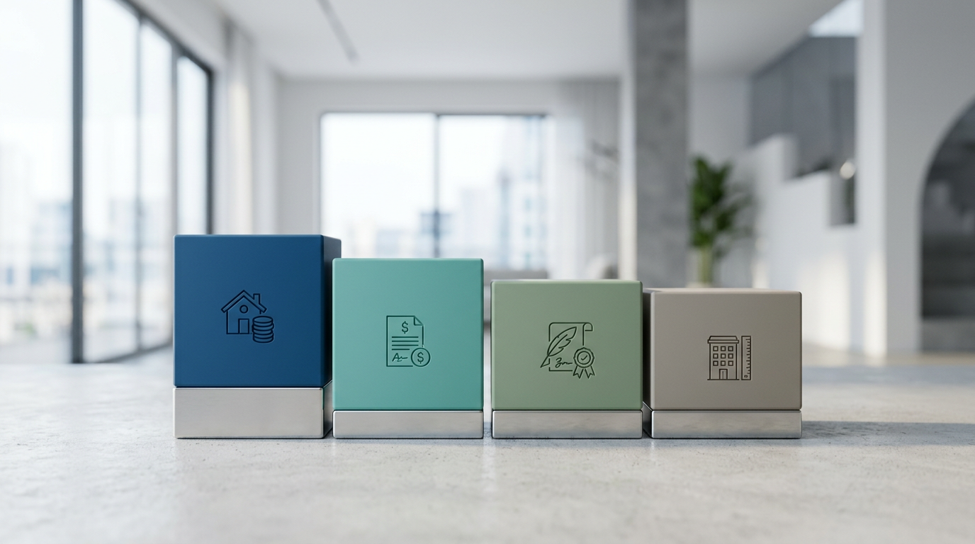 Esquema conceptual con el desglose de gastos para comprar una vivienda