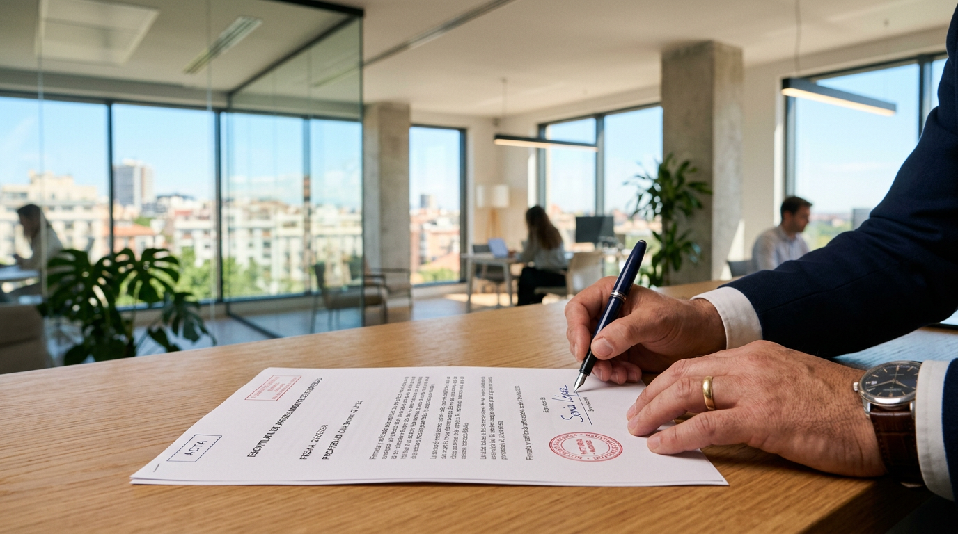 Certificado de estar al corriente de pago con la comunidad de propietarios para una compraventa.
