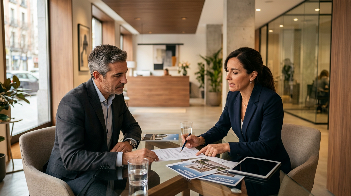 Reunión de asesoramiento fiscal inmobiliario en Barcelona