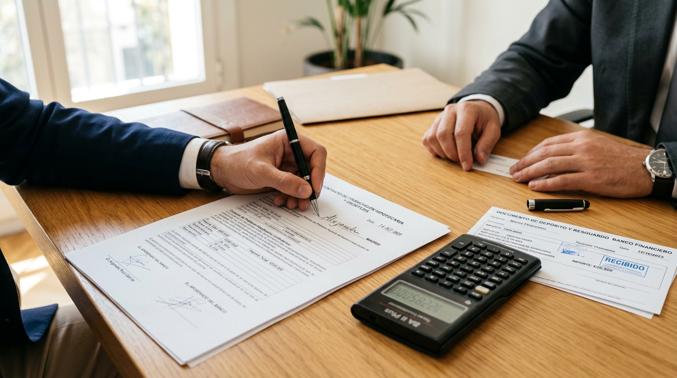 Firma de aval bancario para la entrega de cantidades a cuenta